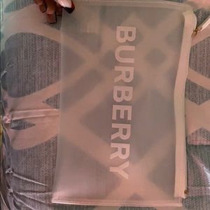 Burberry clear pouch